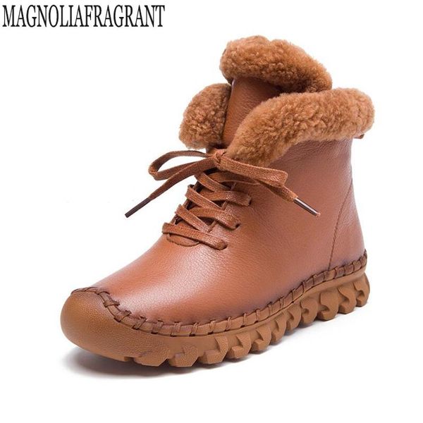 2020 new winter snow boots women's winter boots handmade genuine leather leisure flat thick cotton plush women's k45, Black
2020 new winter snow boots women's winter boots handmade genuine leather leisure flat thick cotton plush women's k45, Black