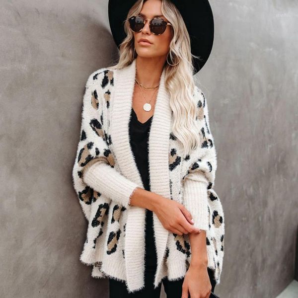 women's knits & tees fashion leopard printed long cardigan women autumn winter clothes sleeve female outwear streetwear knitted sweater, White
women's knits & tees fashion leopard printed long cardigan women autumn winter clothes sleeve female outwear streetwear knitted sweater, White