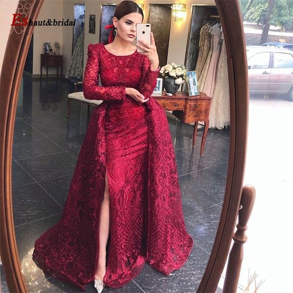 dubai full lace long sleeves evening dress mermaid v-neck crystal handmade with side slit arabic formal party gown 201113, White;black
dubai full lace long sleeves evening dress mermaid v-neck crystal handmade with side slit arabic formal party gown 201113, White;black