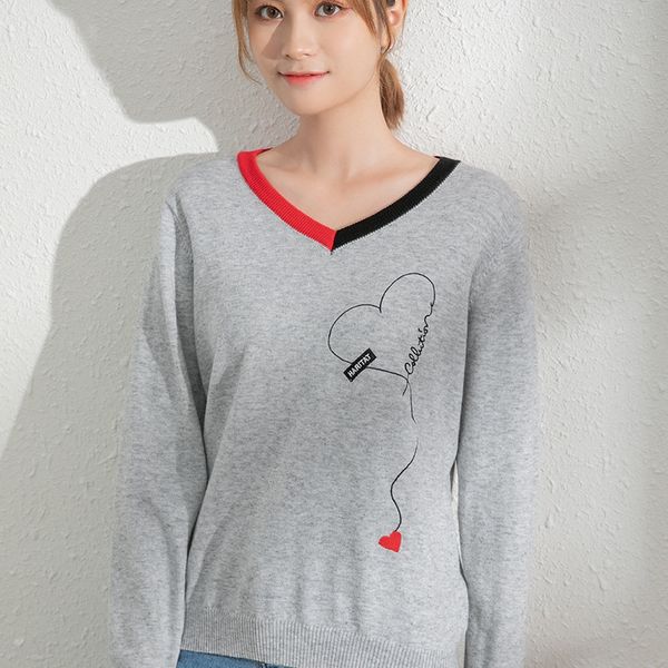 fashionable spring and autumn v-neck pullover knitted thread cuffed women's pullover knitwear casual and versatile knitwear jinfn, White;black
fashionable spring and autumn v-neck pullover knitted thread cuffed women's pullover knitwear casual and versatile knitwear jinfn, White;black
