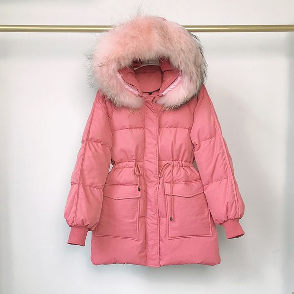 2021 new great real fur collar winter with thick hood wam female parkas white loose down jacket ro25, Black
2021 new great real fur collar winter with thick hood wam female parkas white loose down jacket ro25, Black