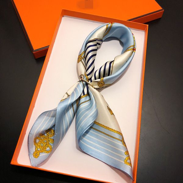 four seasons general wild silk small square silk scarf multi-functional small gifts wholesale activities stewardess accessories, Blue;gray
four seasons general wild silk small square silk scarf multi-functional small gifts wholesale activities stewardess accessories, Blue;gray