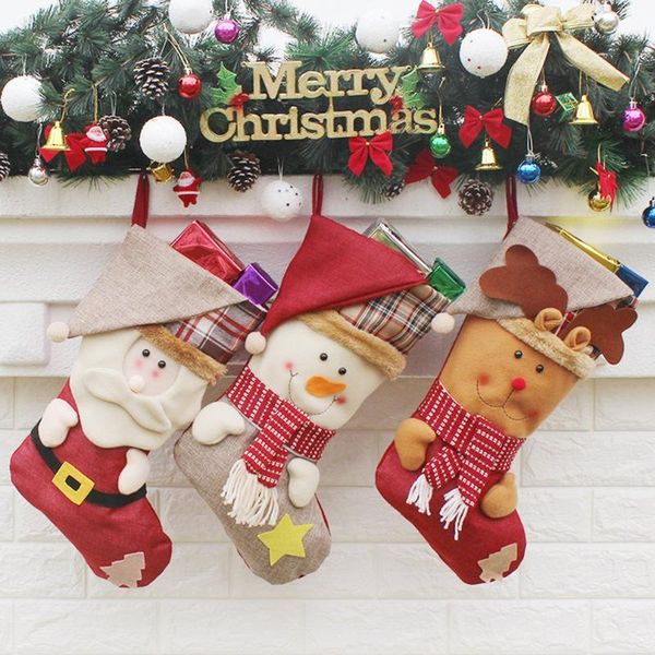christmas stockings socks santa elk claus candy gift bag merry christmas decorations for home festival ornaments 2020, Black
christmas stockings socks santa elk claus candy gift bag merry christmas decorations for home festival ornaments 2020, Black
