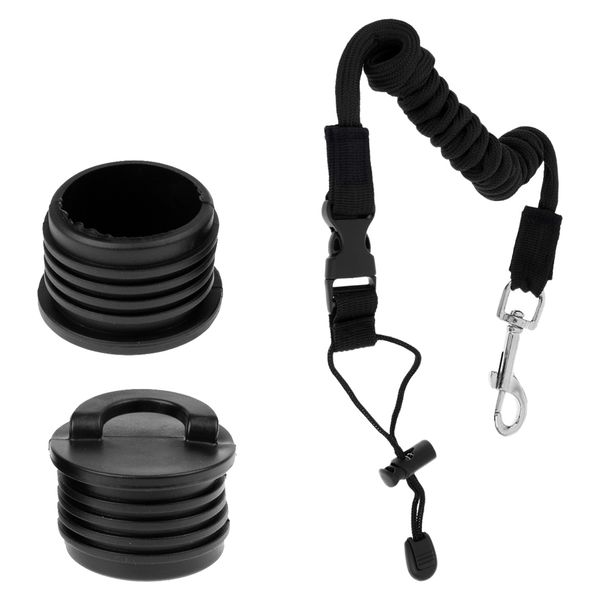 2 pieces black plastic kayak scupper bung drain holes plug + paddle leash for marine boat canoe dinghy
2 pieces black plastic kayak scupper bung drain holes plug + paddle leash for marine boat canoe dinghy
