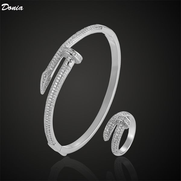 donia jewelry european and american fashion exaggerated nail inlaid zirconia bracelet ring designer bracelet ring set, Black
donia jewelry european and american fashion exaggerated nail inlaid zirconia bracelet ring designer bracelet ring set, Black