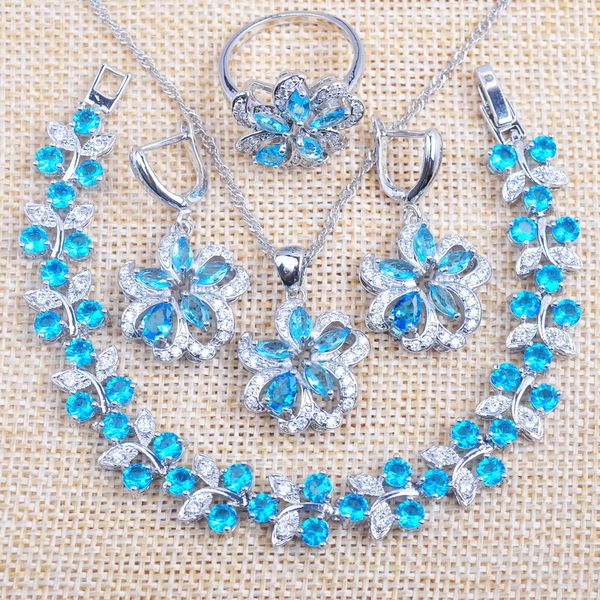 russian style for women wedding jewelry sets sky blue zirconia summer accessories bracelet necklace and earrings ring set yz0531 201222, Slivery;crystal
russian style for women wedding jewelry sets sky blue zirconia summer accessories bracelet necklace and earrings ring set yz0531 201222, Slivery;crystal