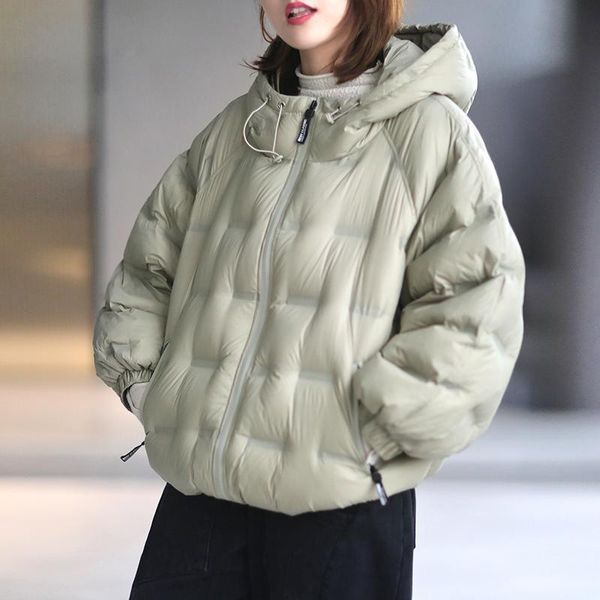 fairynatural ladies hooded white down coats solid color warm 2021 winter casual women zipper coats korean style, Black
fairynatural ladies hooded white down coats solid color warm 2021 winter casual women zipper coats korean style, Black