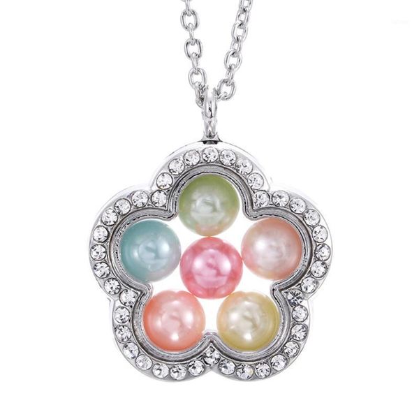 living memory floating locket necklace flower glass locket pearl cage pendant necklace floating pendant rihinstone1, Silver
living memory floating locket necklace flower glass locket pearl cage pendant necklace floating pendant rihinstone1, Silver