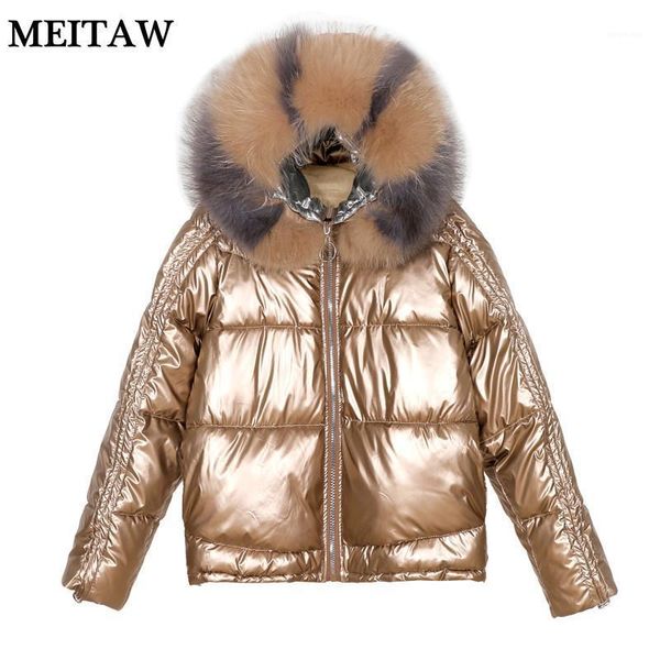 women natural fur collar winter outerwear 2020 casual loose white duck down jacket korean thick warm glossy down coat1, Black
women natural fur collar winter outerwear 2020 casual loose white duck down jacket korean thick warm glossy down coat1, Black