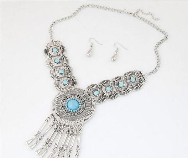 wedding bridal circle part pendant necklace earrings jewelry sets for wom sqcbtd new_dhbest, Silver
wedding bridal circle part pendant necklace earrings jewelry sets for wom sqcbtd new_dhbest, Silver