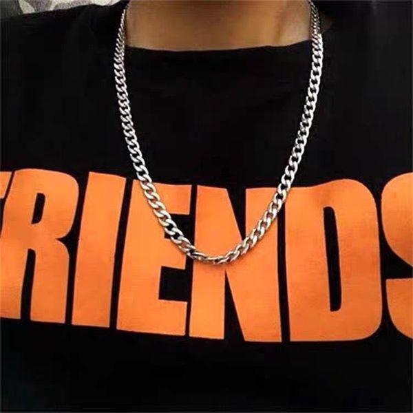europe, america, japan and korea simple fashion atmosphere titanium steel chain necklace fashion street necklace hip hop jewelry, Silver
europe, america, japan and korea simple fashion atmosphere titanium steel chain necklace fashion street necklace hip hop jewelry, Silver