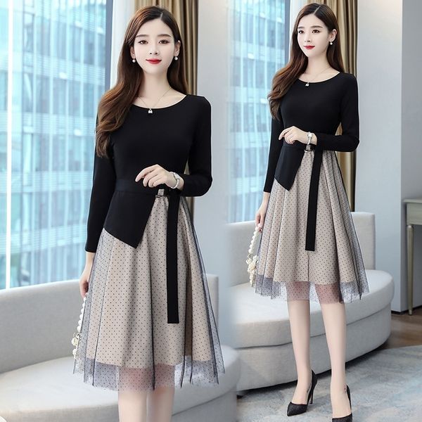 ctrcx long fan women's autumn two new temperament goddess sleeve xianthin fashion dress fake 2020 piece point dress dress vumaz, Black;gray
ctrcx long fan women's autumn two new temperament goddess sleeve xianthin fashion dress fake 2020 piece point dress dress vumaz, Black;gray