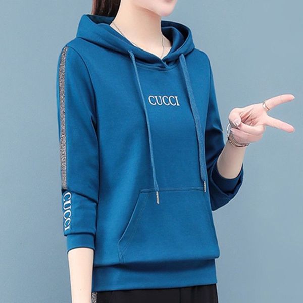 2020 new hooded sweater women's sports loose korean style spring long sleeve t-shirt women's coat fashionable leisure pullover pul, Gray
2020 new hooded sweater women's sports loose korean style spring long sleeve t-shirt women's coat fashionable leisure pullover pul, Gray