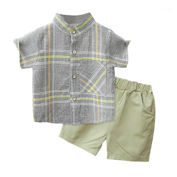 clothing sets summer baby boys clothes 2pcs casual short sleeve striped plaid print t-shirt +shorts costume set1, White
clothing sets summer baby boys clothes 2pcs casual short sleeve striped plaid print t-shirt +shorts costume set1, White
