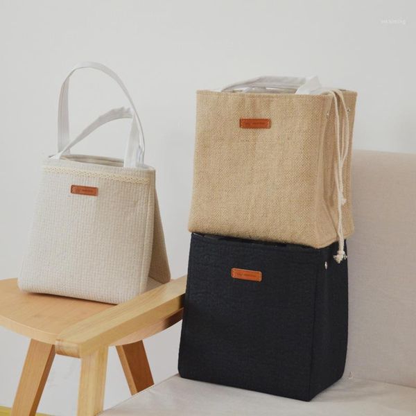 new linen insulated lunch bag portable bag picnic student lunch box loncheras 2020 fashion casual solid color meal1, Blue;pink
new linen insulated lunch bag portable bag picnic student lunch box loncheras 2020 fashion casual solid color meal1, Blue;pink