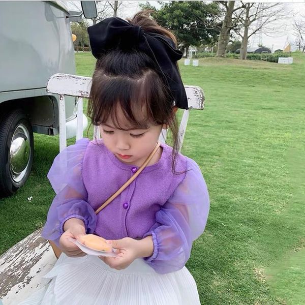 baby girls puff sleeve knitting shirts spring autumn new cotton cute for children toddler blouses kids outerwear ws1496 y200704, White;black
baby girls puff sleeve knitting shirts spring autumn new cotton cute for children toddler blouses kids outerwear ws1496 y200704, White;black