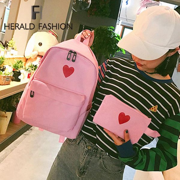 herald fashion 2 pcs set women love heart printed canvas backpack travel bag girls students pencil case school shoulder bags yxlvci
herald fashion 2 pcs set women love heart printed canvas backpack travel bag girls students pencil case school shoulder bags yxlvci