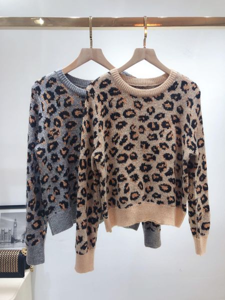 european station 2020 autumn/winter new european version of joker loose web celebrity lazy style sweater thick leopard print sweater women, White;black
european station 2020 autumn/winter new european version of joker loose web celebrity lazy style sweater thick leopard print sweater women, White;black