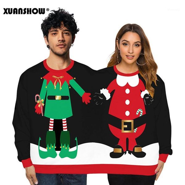 fashion new arrival one-piece lovers sweatshirts women's long sleeve digital printing christmas funny xmas clothes 20191, Black
fashion new arrival one-piece lovers sweatshirts women's long sleeve digital printing christmas funny xmas clothes 20191, Black