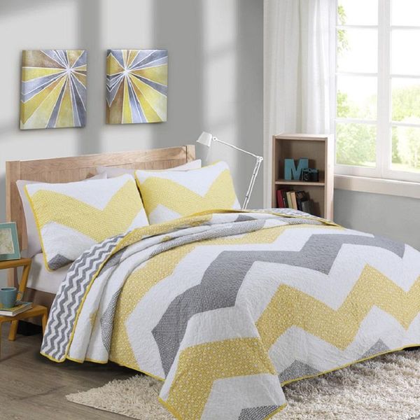 chausub quality patchwork quilt set 3pcs washed cotton quilts quilted bedspread bed cover king size bedding coverlet set yellow
chausub quality patchwork quilt set 3pcs washed cotton quilts quilted bedspread bed cover king size bedding coverlet set yellow