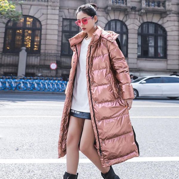 2020 new winter jacket women long hooded thick warm down padded parkar fashion elegant loose female bright metal outerwear wa0311, Black
2020 new winter jacket women long hooded thick warm down padded parkar fashion elegant loose female bright metal outerwear wa0311, Black