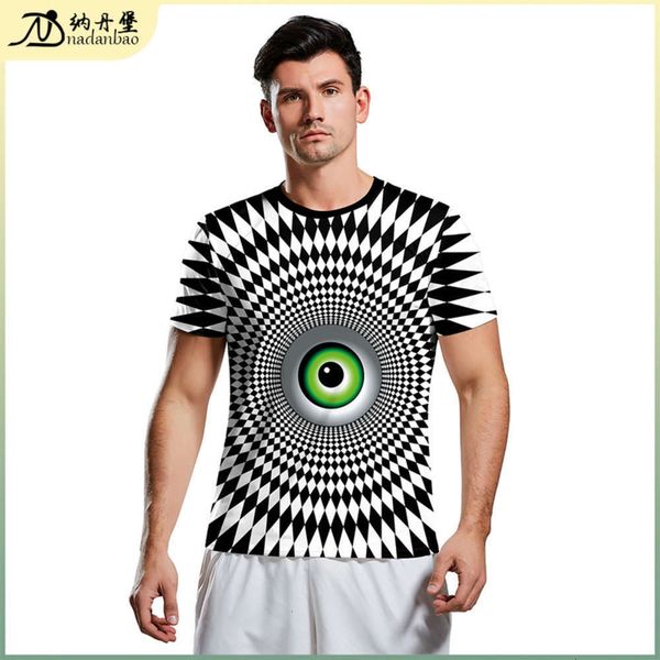 shirt fashion new summer short sve 3d whirlpool vision simple men's slim t-shirt b129-9148, Black
shirt fashion new summer short sve 3d whirlpool vision simple men's slim t-shirt b129-9148, Black