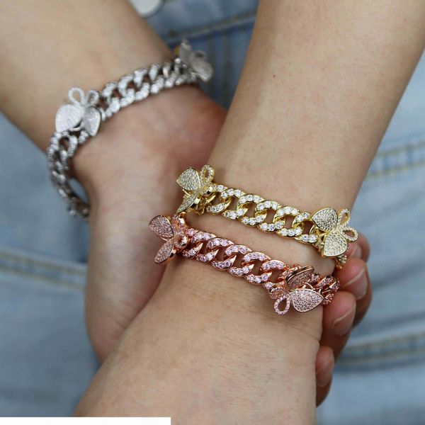 10mm pink miami cuban link bracelet with butterfly bling women jewelry zircon hip hop chain bangle, Golden;silver
10mm pink miami cuban link bracelet with butterfly bling women jewelry zircon hip hop chain bangle, Golden;silver