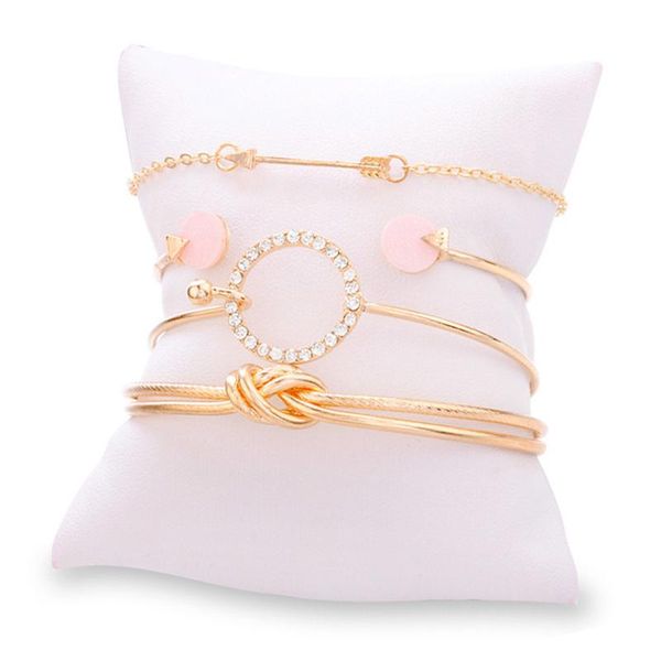 link, chain gold arrow knot round crystal bracelets for women fashion resin adjustable open bracelet set elegant party wedding gift, Black
link, chain gold arrow knot round crystal bracelets for women fashion resin adjustable open bracelet set elegant party wedding gift, Black