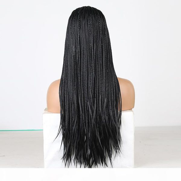 braided box braids wig long black hair synthetic lace front wigs for women heat resistant cosplay lace wig
braided box braids wig long black hair synthetic lace front wigs for women heat resistant cosplay lace wig