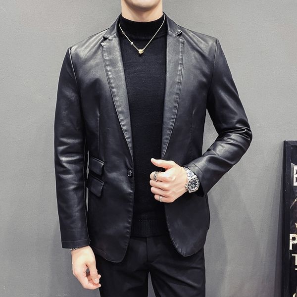 rxt8h coat leather coatclothes men's thin spring new autumn 2020 style trendy small suit korean spring and casual handsome pu leather w, Blue
rxt8h coat leather coatclothes men's thin spring new autumn 2020 style trendy small suit korean spring and casual handsome pu leather w, Blue