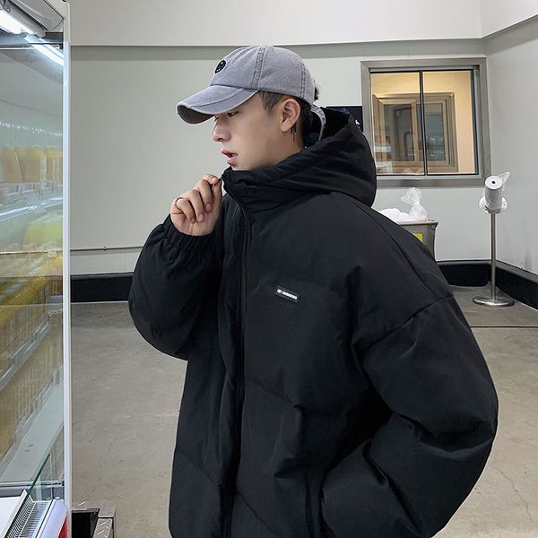 2021 new men's casual oversized parkas winter new hooded warm woman coats thicken zipper korean streetwear clothing b91y, Black
2021 new men's casual oversized parkas winter new hooded warm woman coats thicken zipper korean streetwear clothing b91y, Black