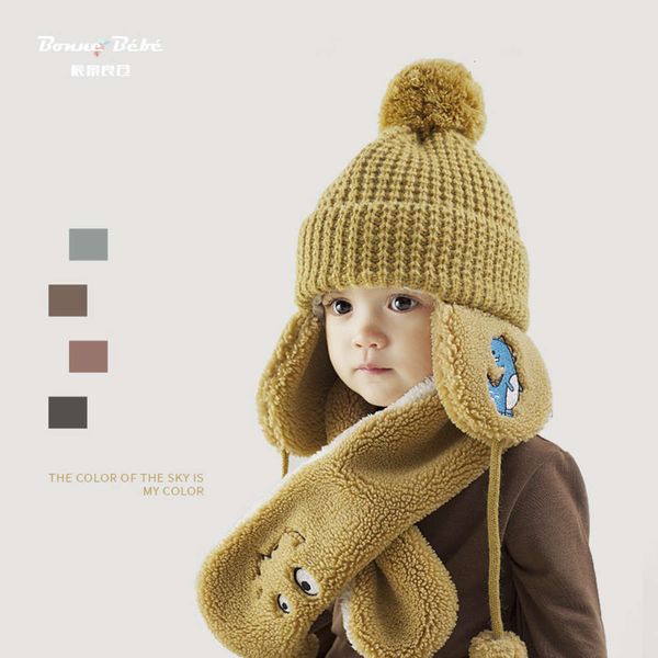 version children's korean scarf with suit veet ear protection cartoon warm winter hat baby cold proof neck, Red;brown
version children's korean scarf with suit veet ear protection cartoon warm winter hat baby cold proof neck, Red;brown