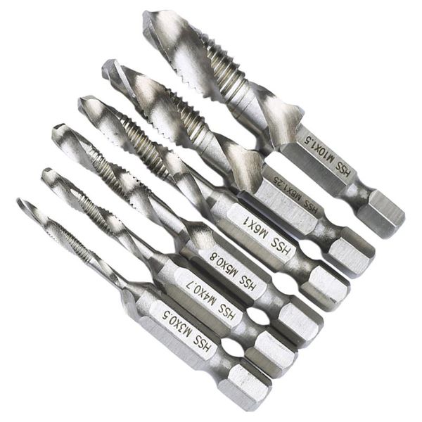 1/4'' hex shank m3 m4 m5 m6 m8 m10 thread tap spiral screw dril bit woodworking tools screw taps dril bits
1/4'' hex shank m3 m4 m5 m6 m8 m10 thread tap spiral screw dril bit woodworking tools screw taps dril bits