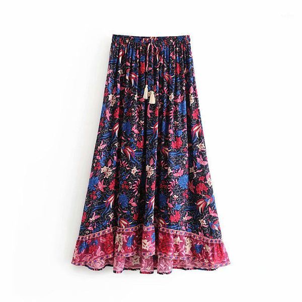 boho chic summer vintage floral bird print pleated maxi skirt women 2020 fashion elastic waist drawstring tassel beach skirts1, Black
boho chic summer vintage floral bird print pleated maxi skirt women 2020 fashion elastic waist drawstring tassel beach skirts1, Black