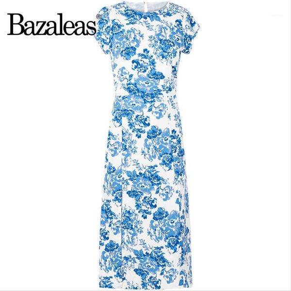 bazaleas vintage backless summer women dress elegant o neck women mdii dresses holiday blue floral print vestido1, Black;gray
bazaleas vintage backless summer women dress elegant o neck women mdii dresses holiday blue floral print vestido1, Black;gray