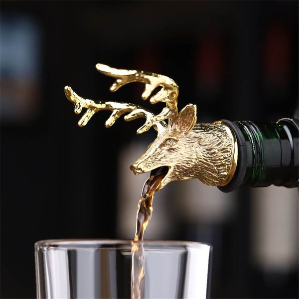 zinc alloy pouring wine ser 3d deer stag head plastic pourer spout bottle sers wine aerators champagne bar tools gifts
zinc alloy pouring wine ser 3d deer stag head plastic pourer spout bottle sers wine aerators champagne bar tools gifts