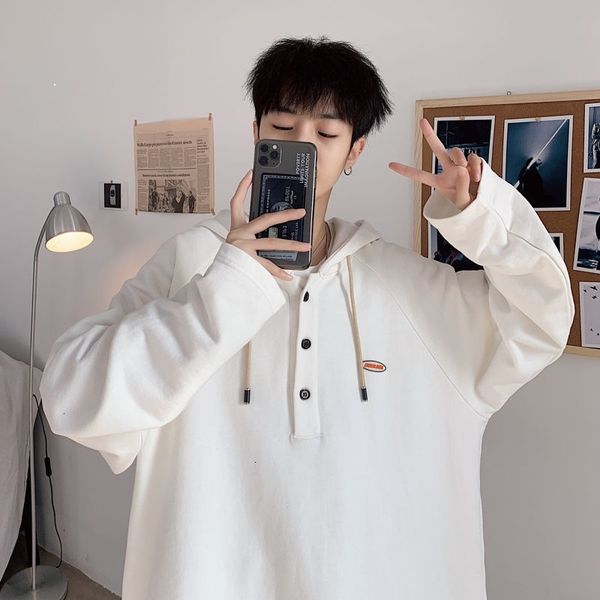 sweatshirt 2021 male spring and autumn new printed hat collar hoodie sweatpants teenagers ykf6, Black