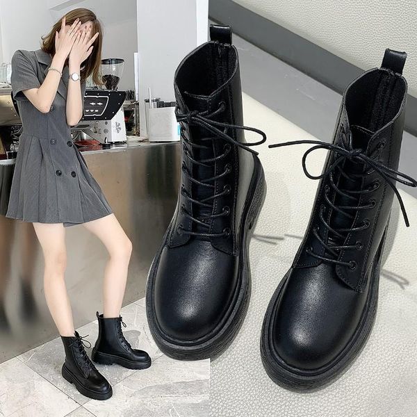 2020 autumn woman motorcyle boots chunky lace up ankle boot black platform shoes casual shoes riding punk botas mujer 8744n
2020 autumn woman motorcyle boots chunky lace up ankle boot black platform shoes casual shoes riding punk botas mujer 8744n