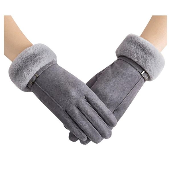 women full finger gloves faux fur winter warm mittens female cashmere gloves hand warmer guantes mujer, Blue;gray
women full finger gloves faux fur winter warm mittens female cashmere gloves hand warmer guantes mujer, Blue;gray