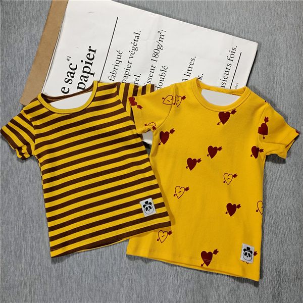 summer 2020 new t-shirt for children, boys and girls, neutral stripe, yellow heart printed cotton t-shirt q0112, Blue
summer 2020 new t-shirt for children, boys and girls, neutral stripe, yellow heart printed cotton t-shirt q0112, Blue