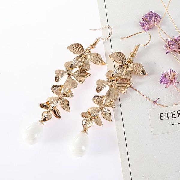 girl elegant dangle earrings gold orchid matte eardrop women flower long earrings hook pendant fashion jewelry, Silver
girl elegant dangle earrings gold orchid matte eardrop women flower long earrings hook pendant fashion jewelry, Silver