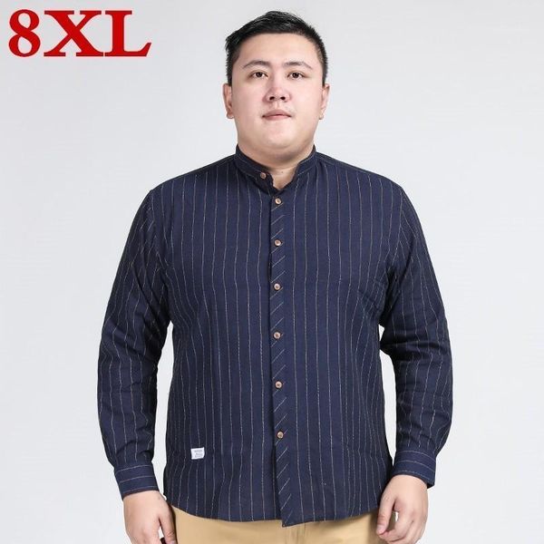 2020 new plus size 8xl 7xl 6xl new cotton linen men striped shirt casual long-sleeve male shirt chemise homme1, White;black
2020 new plus size 8xl 7xl 6xl new cotton linen men striped shirt casual long-sleeve male shirt chemise homme1, White;black