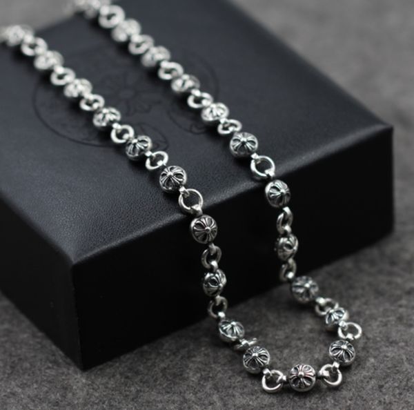 punk style new 925 sterling silver mens necklace antique silver crosses balls designer handmade vintage chain necklaces american style
punk style new 925 sterling silver mens necklace antique silver crosses balls designer handmade vintage chain necklaces american style