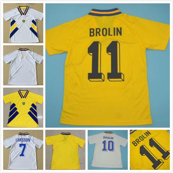 retro 1994 sweden soccer jersey 94 dahlin brolin larsson ingesson classic vintage football shirts calcio ibrahimovic 10 berg svensson 20, Black;yellow
retro 1994 sweden soccer jersey 94 dahlin brolin larsson ingesson classic vintage football shirts calcio ibrahimovic 10 berg svensson 20, Black;yellow