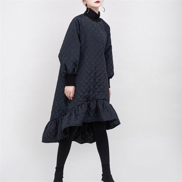 dress spring summer new fishtail european and american flounced dress with cotton padded trumpet mermaid 201027, Black;gray
dress spring summer new fishtail european and american flounced dress with cotton padded trumpet mermaid 201027, Black;gray