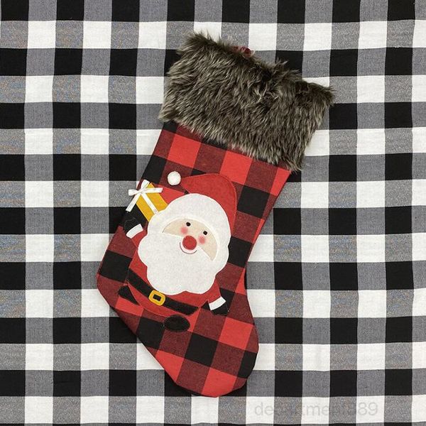 a-plaid stockings gift santa claus deer snowman candy bag hanging socks pendant christmas decorations owc877
a-plaid stockings gift santa claus deer snowman candy bag hanging socks pendant christmas decorations owc877