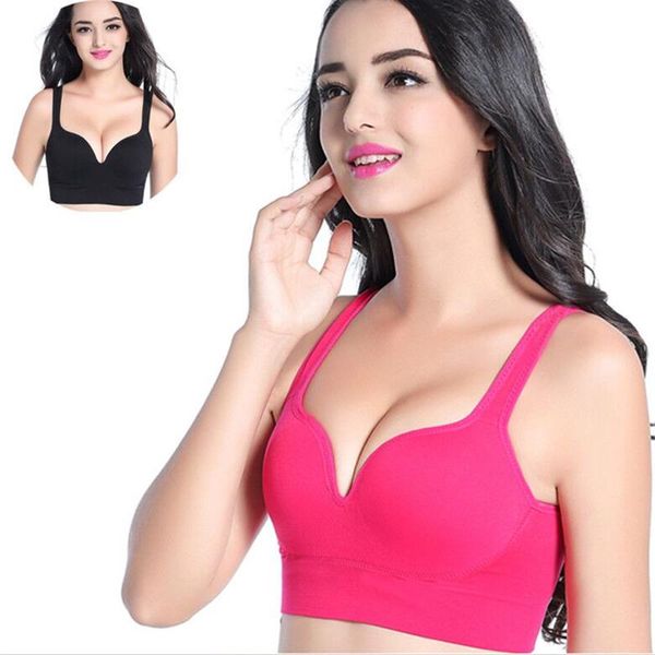 gym clothing women sport bras yoga shirt fitness running vest underwear padded bra crop wireless push up brassiere, White;black
gym clothing women sport bras yoga shirt fitness running vest underwear padded bra crop wireless push up brassiere, White;black