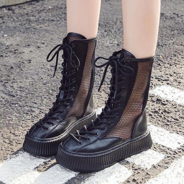 lucyever 2020 women fashion summer ankle boots thick bottom women's mesh hollow out cool boots breathable platform shoes #sc2l, Black
lucyever 2020 women fashion summer ankle boots thick bottom women's mesh hollow out cool boots breathable platform shoes #sc2l, Black