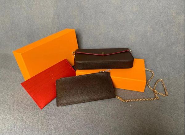 new designer handbag fashion women new purse chain bag three-piece flower bag ladies pvc leather classic wallet card bag
new designer handbag fashion women new purse chain bag three-piece flower bag ladies pvc leather classic wallet card bag