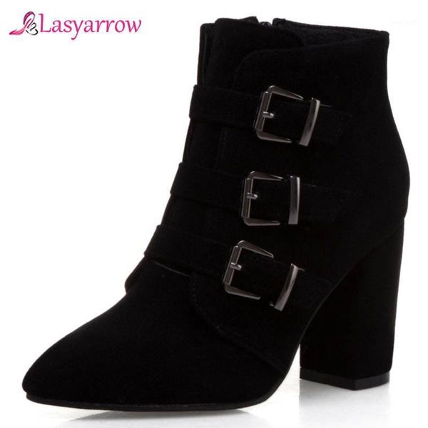 lasyarrow size 34-50 zipper buckled strap ankle boots women's solid block heels autumn winter booties female short boots j10361, Black
lasyarrow size 34-50 zipper buckled strap ankle boots women's solid block heels autumn winter booties female short boots j10361, Black